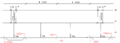 Figur 41: Seksjonering av kl med 10 – 12 km mellom stasjoner